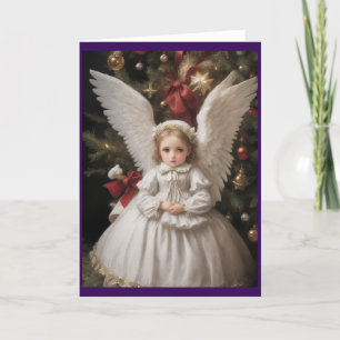 Victorian Vintage Retro Christmas Holiday Card