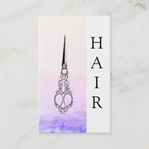 *~* Victorian Vintage Scissors HAIR SYLIST Ombre Business Card