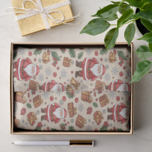Victorian Watercolor Santa Christmas Collection Tissue Paper