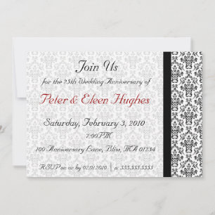 Victorian Wedding Anniversary Party Invitations