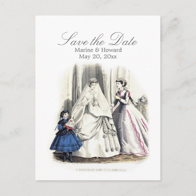 Victorian Wedding (Save the Day) Post Card (Front)