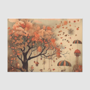 Victorian Whimsical Autumn Tissue Paper