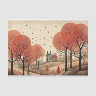 Victorian Whimsical Autumn Tissue Paper