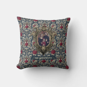 Victorian Winter Berry Ornament Family Christmas Cushion