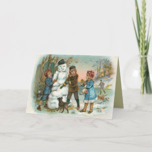 Victorian Winter Christmas Card