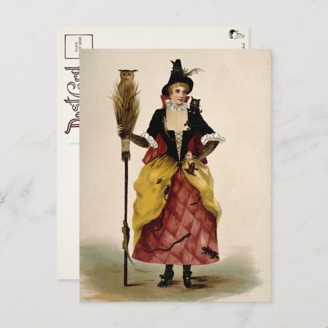 Victorian Witch Illustration Postcard (Front/Back)
