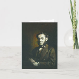 Victorian Wolfman Greetings Card