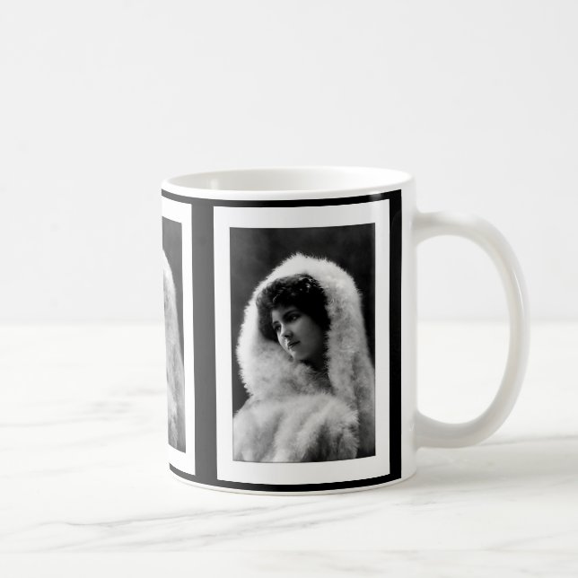 victorian woman cameo pose coffee mug (Right)