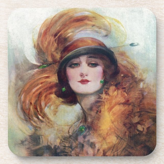 Victorian Woman Coaster (Front)