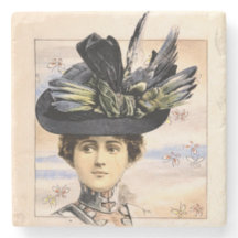 Victorian Woman on Japanese Paper