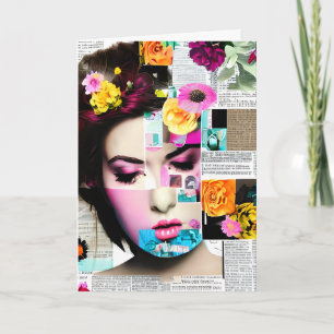 Victorian Woman Paper   Thinking of You Card