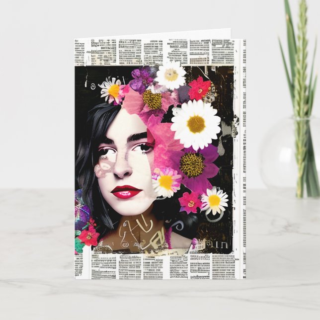 Victorian Woman Paper | World's Messed Up Card (Front)