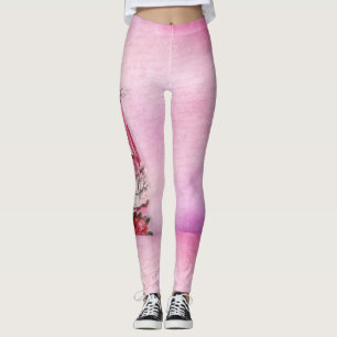 Victorian Woman Pink Leggings