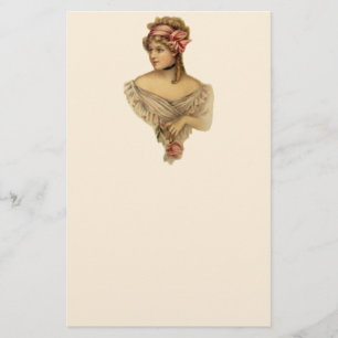 Victorian Woman Stationery