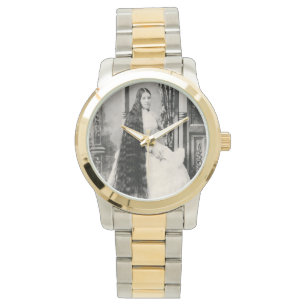 Victorian Woman with Long Hair Watch