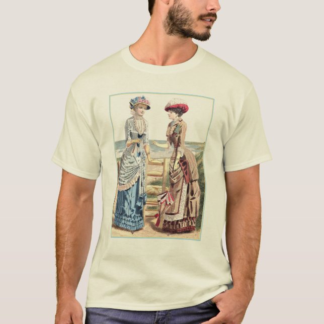 Victorian Women on the Beach - T-Shirt (Front)