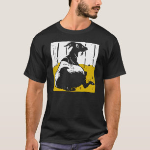Victorian Woodcut Goat On T Shirt
