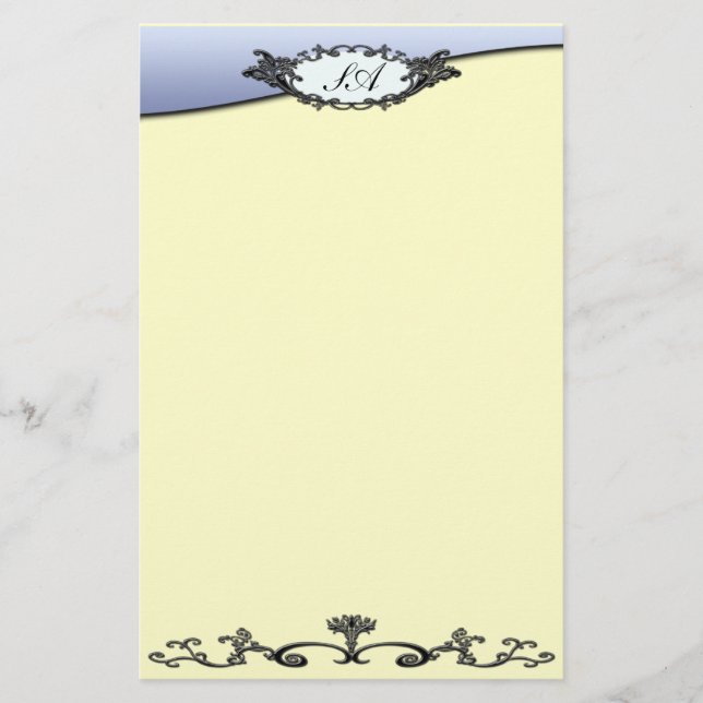 Victorian Wrought Iron Stationery (Front)