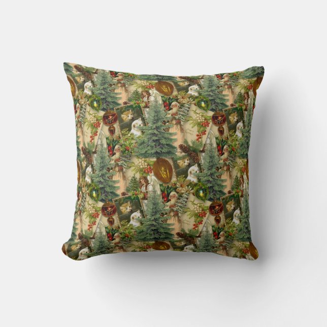 Victorian Yuletide Splendour   Cushion (Front)