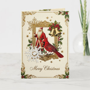 Victorian Yuletide Treasures Collage Holiday Card