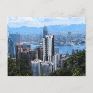 Victoria's Peak in HK Postcard
