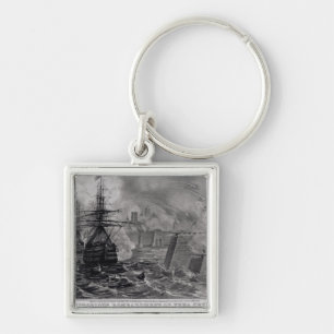 Victorious Bombardment of Vera Cruz Key Ring