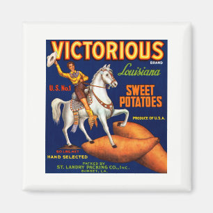 Victorious Brand Louisiana Sweet Potatoes Magnet