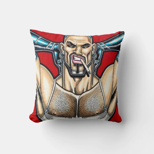 Victor's Secret Throw Pillow (Front)