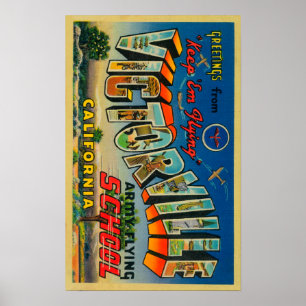 Victorville, California - Army Flying School Poster
