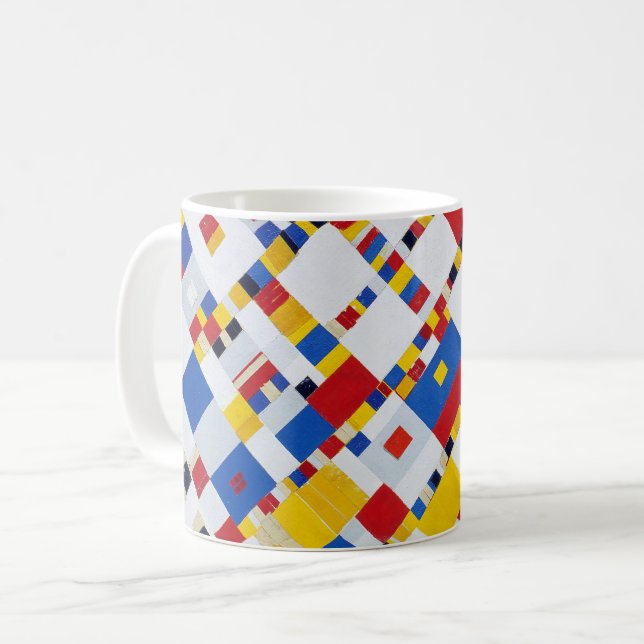 Victory Boogie Woogie, Mondrian Coffee Mug (Front Left)