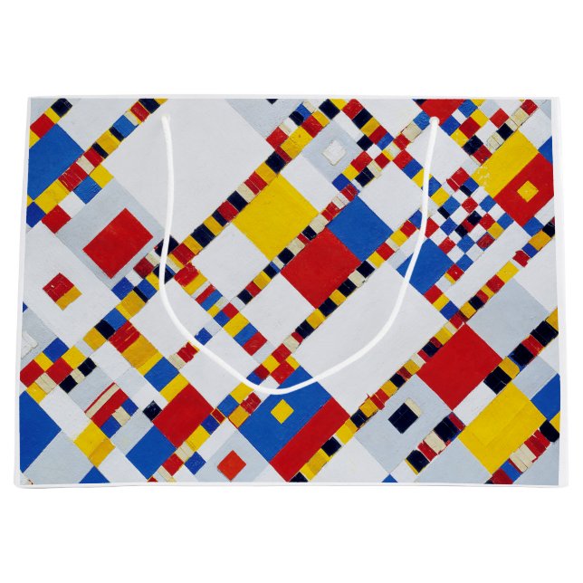 Victory Boogie Woogie, Mondrian Large Gift Bag (Front)