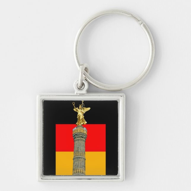 Victory Column (siegessaule),Berlin, German Flag Key Ring (Front)