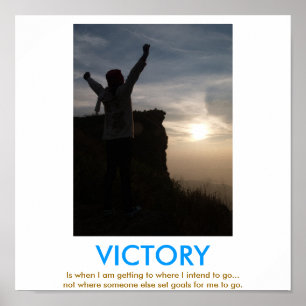 VICTORY demotivational poster