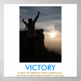 VICTORY demotivational poster