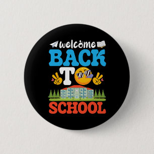 Victory Emotion And Peace Welcome Back To School S 6 Cm Round Badge