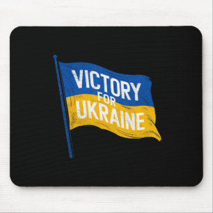 Victory For Ukraine Flag Mouse Pad