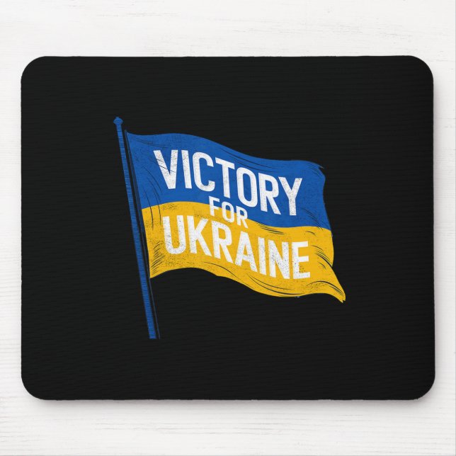 Victory For Ukraine Flag  Mouse Pad (Front)