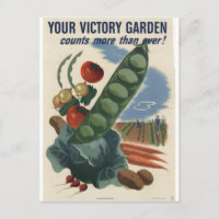 Victory garden poster, World War 2 1945