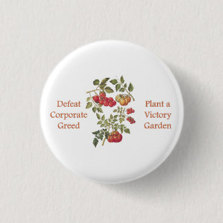Victory Garden Tomato Tote 3 Cm Round Badge