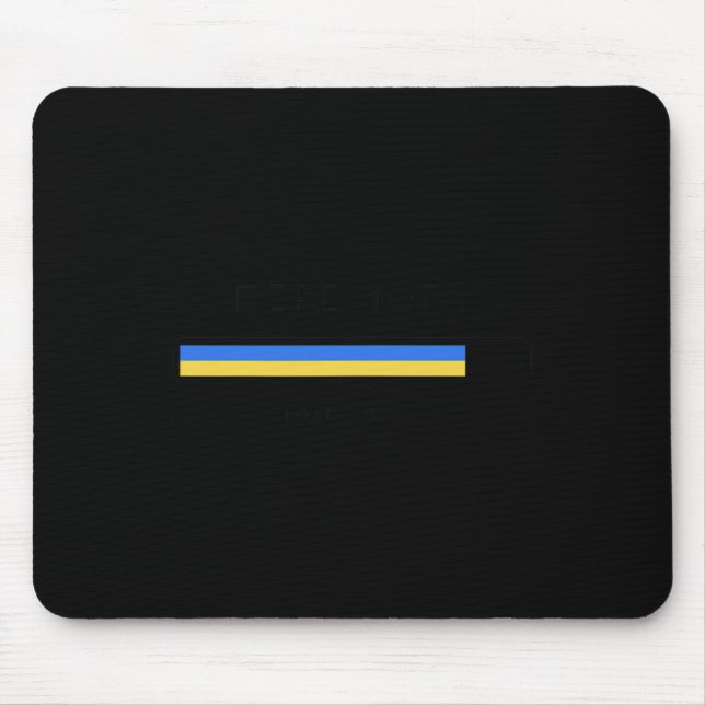 Victory Loading Ukraine Freedom Ukrainian Flag  Mouse Pad (Front)