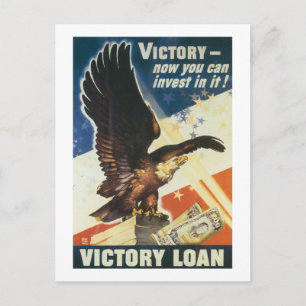 Victory - Now You Can Invest In It! Postcard