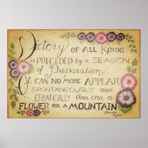 Victory of All Kinds- James Allen Quote Poster