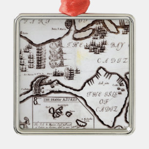 Victory of the English Royal Navy Metal Ornament