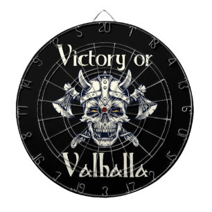 Victory or Valhalla - Skull  Dartboard