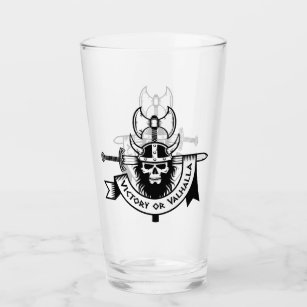 Victory or Valhalla Viking Glass