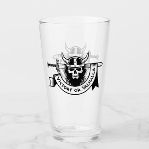 Victory or Valhalla Viking Glass