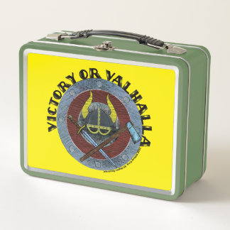Victory or Valhalla Viking Metal Lunch Box