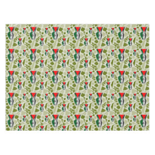 Victory Sign Hand Resistance Red Triangle Symbol Tablecloth