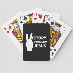 Victory through Jesus Playing Card Deck