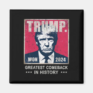 Victory Trump We Won Greatest Comebyck Celebrate 2 Magnet